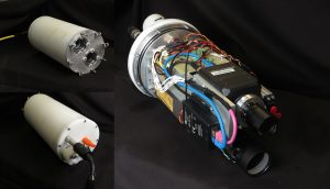 Bild 2: The UTOFIA underwater camera system assembled by SINTEF, Norway, showing housing and internal components. (Bild: Odos Imaging Limited)