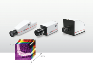  Die hyperspektralen Kameras der Firefleye, Butterfleye und Butterfleye X2 (v.o.n.u.) kamen bisher vorwiegend bei der Agrartechnik zum Einsatz. (Bilder: Cubert GmbH)