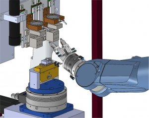  Zusammen mit St?ubli Roboter, hat Rob-swiss Messmodule f?r die automatische Vermessung von miniaturisierten Bauteilen entwickelt. (Bild: Opto GmbH)