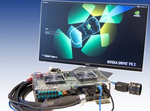  Deep Learning Plattform Nvidia Drive PX2 mit einer Grasshopper3 USB3-Kamera. (Bild: Flir Integrated Imaging Solutions, Inc.)