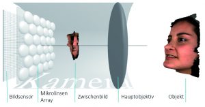 Funktionsweise einer 3D-Lichtfeldkamera (Bild: Raytrix GmbH)