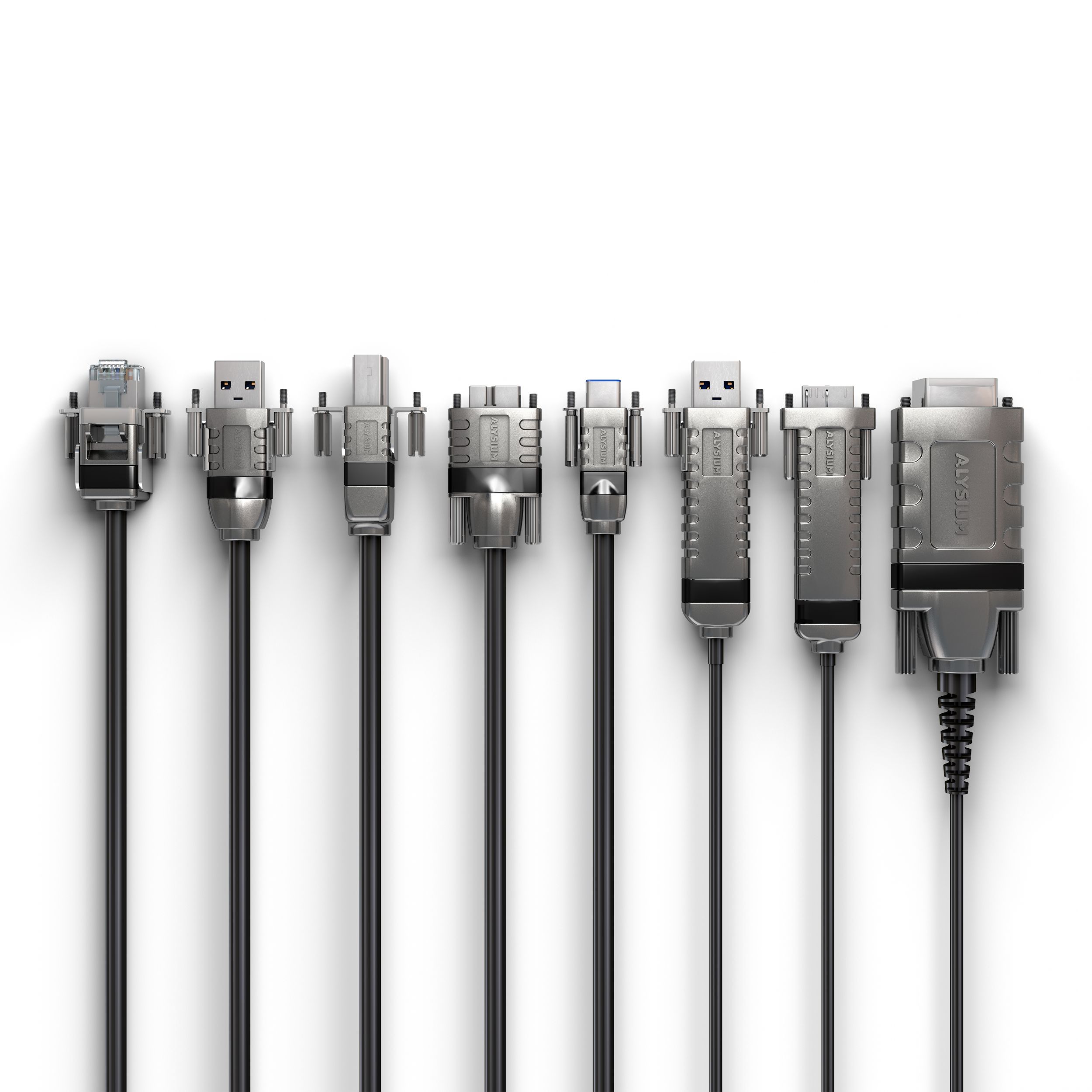  Für Interfaces, wie USB 3.0/3.1, Ethernet über RJ45, CameraLink (HS) oder CoaXpress, ergeben sich unterschiedliche maximale Kabellängen, die von verschiedenen Faktoren abhängen. (Bild: Alysium-Tech GmbH)