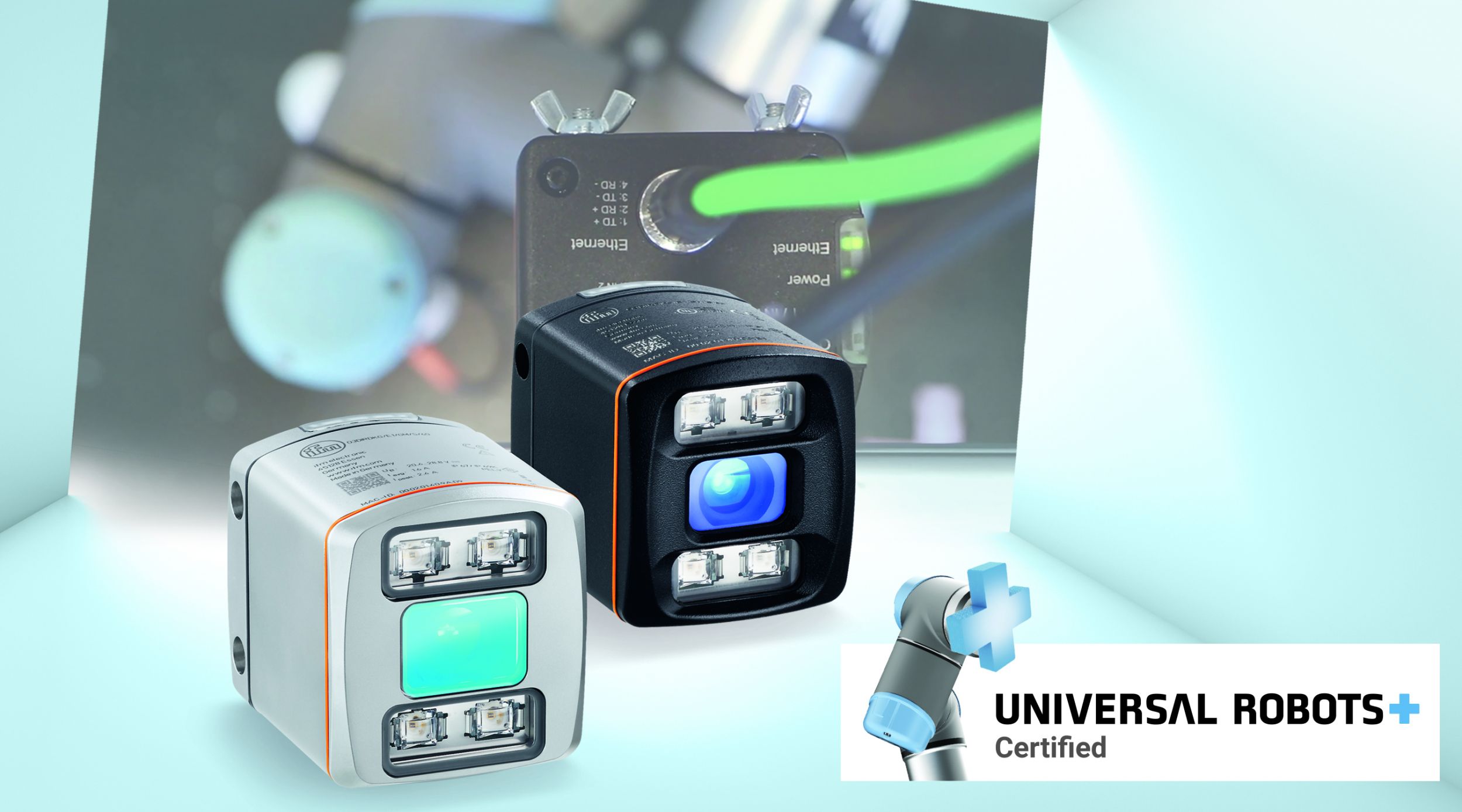 Das Danish Technological Institute (DTI) hat zusammen mit Ifm das Software-Plugin URCap für Universal Robots entwickelt, das die direkte Kommunikation des Vision Sensors O3D mit der Robotersteuerung ermöglicht. (Bild: IFM Electronic GmbH)